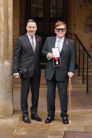 Elton asistió al castillo de Windsor con su marido, David Furnish.