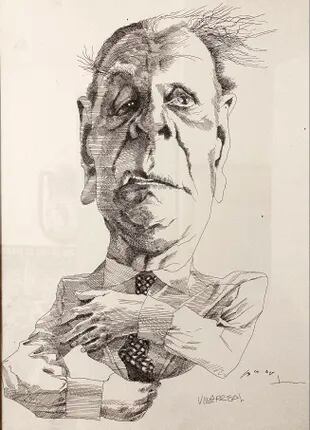 Leonardo Villarreal retrató también a Jorge Luis Borges