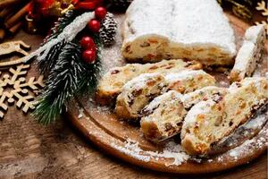 Stollen, pan dulce alemán para Navidad