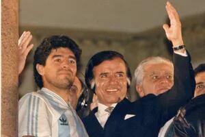 El día que Menem visitó a Maradona y la Selección en la previa de Italia '90