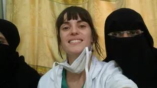 Guadalupe Báez, meses atrás en Yemen, donde trabajó con Médicos sin Fronteras en plena guerra civil