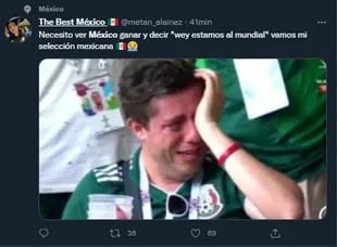 Fans mexicano se ilusionan con que su equipo dispute el Mundial Qatar 2022 (Foto: Captura Twitter/@metan_alainez)