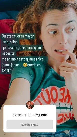 Martina Sanchez Acosta opened the Instagram question box and was shocked by the concerns of her followers.  Photo/Instagram: @teodeliinesias