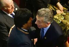 Saludo fugaz con Evo Morales y una invitación de Piñera para ir a la Antártida