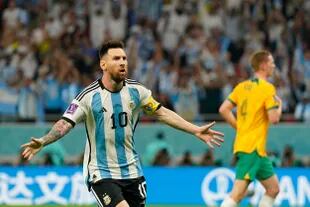 Lionel Messi acumula nueve gritos en Mundiales, y el que le marcó a Australia tiene un condimento especial.