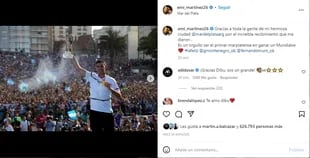 La publicacin de Emiliano Martnez tras su presentacin en Mar del Plata