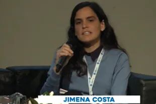 Jimena Costa, especialista de Crédito en la banca rural de Rabobank Argentina, durante el evento