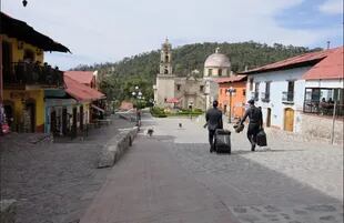 El rodaje de la serie se hizo en un pequeño y pintoresco pueblo minero de México  