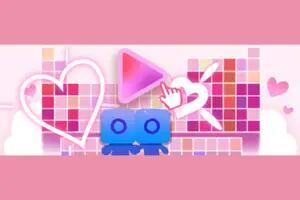 Google celebró el Día de los Enamorados con un doodle romántico