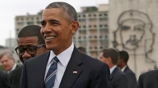Obama homenajeó a José Martí con una imagen de Ernesto "Che" Guevara de fondo
