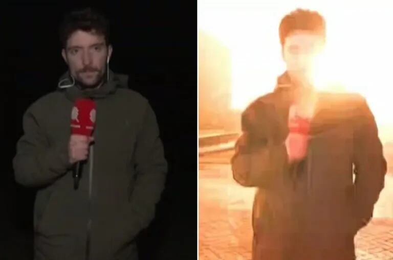 Ein französischer Journalist war schockiert über den russischen Bombenanschlag in der Ukraine