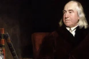 Jeremy Bentham está expuesto en la universidad (Foto Instagram @le.chemin.de.traverse_)