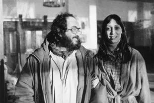Stanley Kubrick y Shelley Duvall en el rodaje de El resplandor