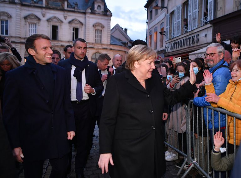 Merkel y Macron, con quien se entendió como nadie entre los gobernantes europeos y mundiales