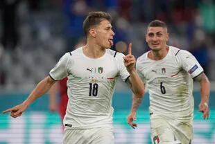 Nicoló Barella y Marco Verratti son la dinámica y el fútbol de la mitad de la cancha italiana; el martes, en Wembley, se enfrentarán con España por un lugar en la final de la Eurocopa 2020.