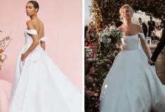 Acusan a Stefi Roitman de copiar un diseño de Carolina Herrera para el vestido de su boda