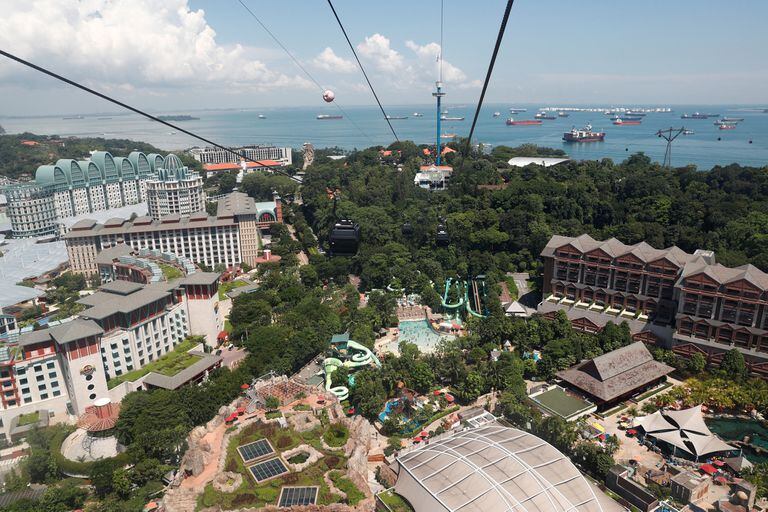 Sentosa: la paradisiaca isla de Singapur que se prepara para recibir a Donald Trump y a Kim Jong-un