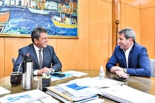 El ministro de Economía, Sergio Massa y el gobernador de San Juan, Sergio Uñac