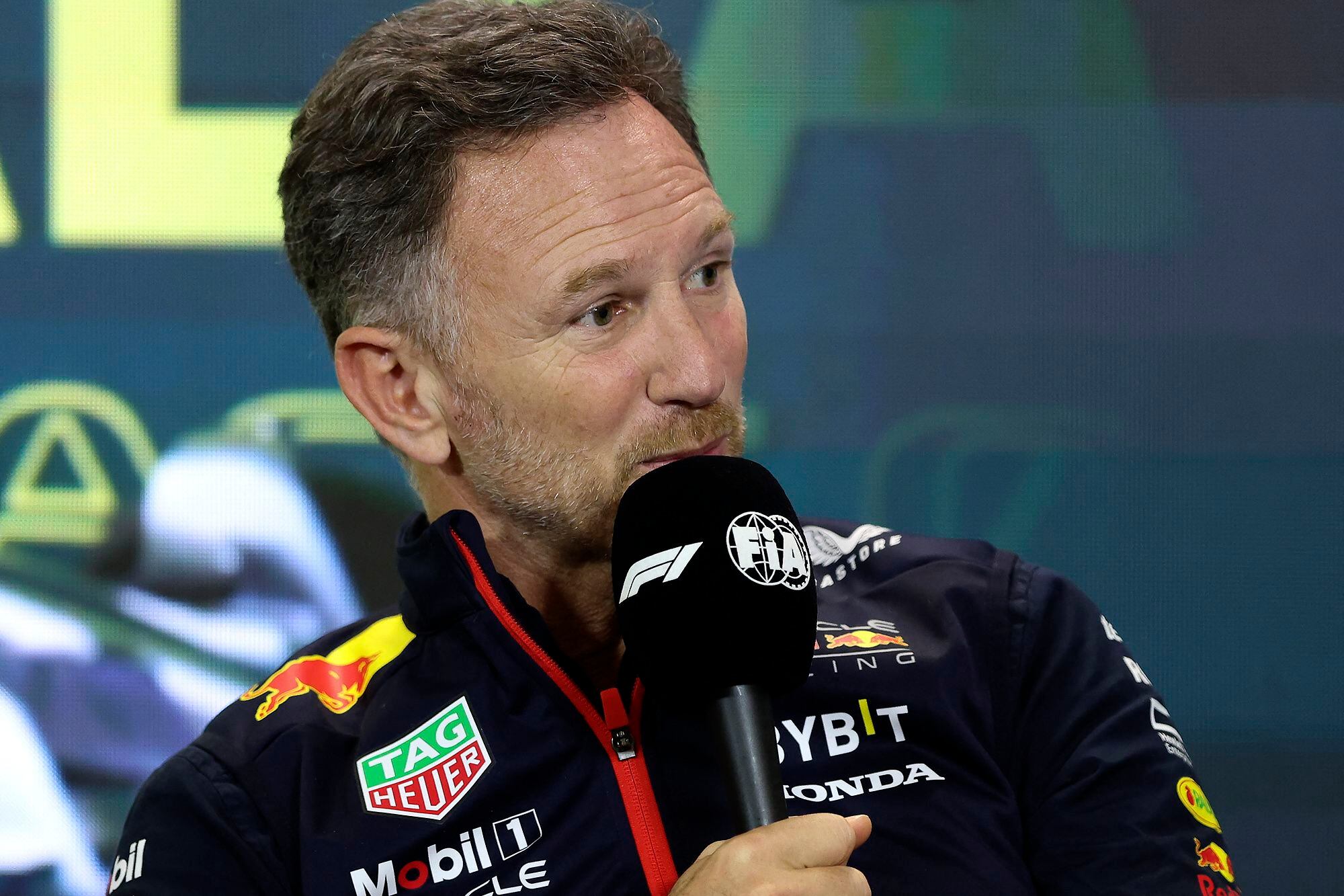 Christian Horner, el jefe de equipo de Red Bull, se mostró sorprendido por algunas palabras de Sergio 