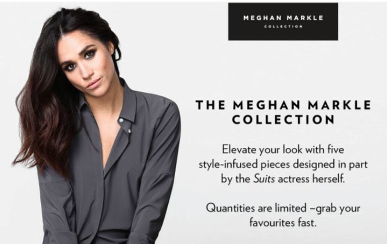 Meghan Markle hizo su propia colección de ropa para la marca canadiense Reitmans