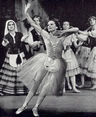 Irina Kolpakova en la escena de locura que desencadena el fatídico final del primer acto de "Giselle”, en el Teatro Mariinsky
