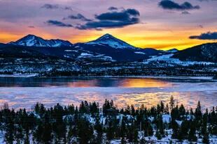 Montañas en Colorado, Estados Unidos.
