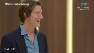 Iván de Pineda sorprendió a los famosos MasterChef Celebrity (Telefe) (Crédito: Captura de video Telefe)