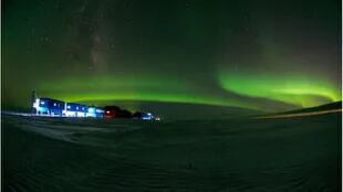 Aurora austal: la base Halley se ha convertido en un centro de análisis de meteorología espacial