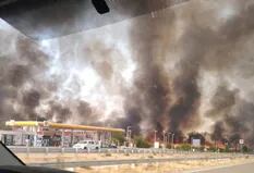 Incendios en Córdoba: las llamas bordean la autopista a Carlos Paz