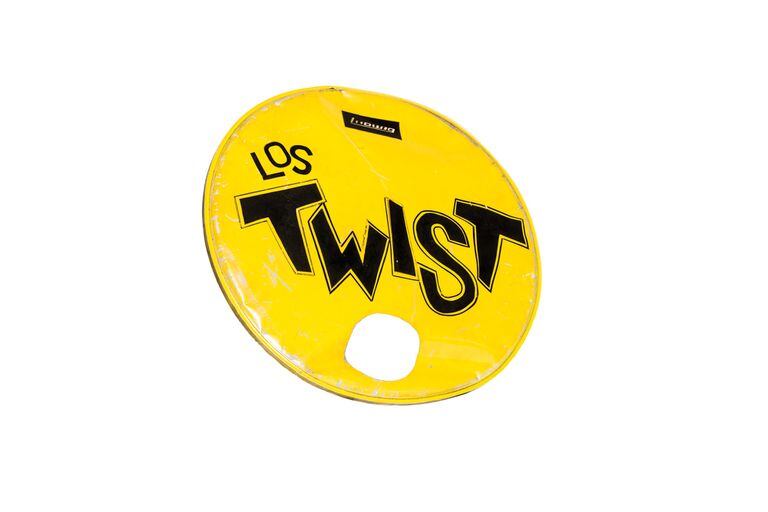 Drumhead used by Los Twist in the 80's.