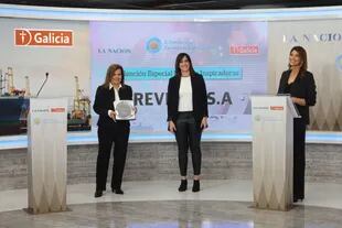 Trevisur, representada por María Lourdes Raimondo, presidente de la empresa, recibió un reconocimiento por mujeres inspiradoras de manos de Manuela Fuertes y Eleonora Cole, conductora del encuentro y de LN+