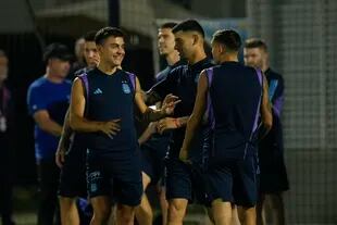 Entrenamiento del Seleccionado Argentino de fútbol previo al encuentro con Australia.