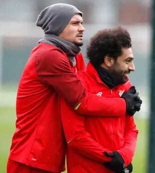 Lovren y Salah se hicieron grandes amigos en el Liverpool