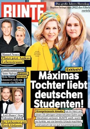 La revista alemana Bunte fue una de las primeras en dar la noticia del noviazgo.
