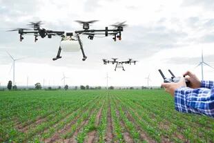La agricultura también aprovecha el uso de drones (Foto: Shutterstock)
