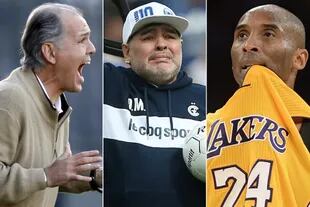 Alejandro Sabella, Diego Maradona y Kobe Bryant, tres de las figuras que fallecieron en 2020