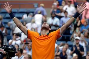 Del Potro, sensacional: venció a Isner y está en las semifinales del US Open