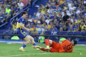 Boca lo da vuelta: gol de Merentiel para el 2-1 ante San Lorenzo