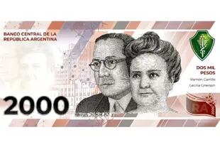 El billete de 2000 pesos: tendrá la imagen de Cecilia Grierson y el doctor Ramón Carrillo