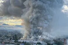 Santiago de Chile: impactante incendio en el Hospital San Borja