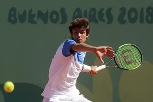 Juegos de la Juventud: Díaz Acosta, el tenista argentino que sorprendió al Nº 1