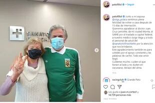 El exfutbolista agradeció en las redes sociales la atención de los médicos y el cariño de sus fanáticos