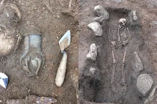Construían un edificio y hallaron más de 60 tumbas y reliquias de la Edad de Hierro