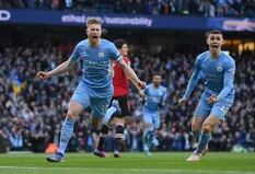 Un gran Manchester City de Guardiola se lució y goleó 4 a 1 a un United que extrañó a Cristiano