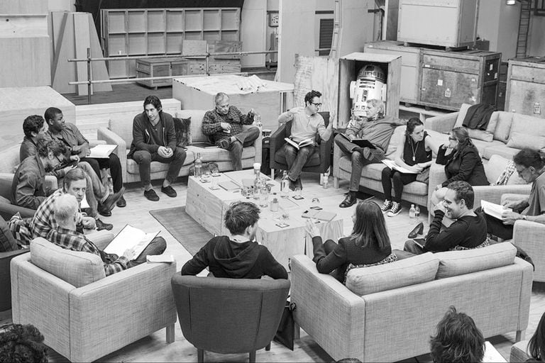 Con esta foto inicial, DIsney anunció que Star Wars: Episodio VII era una realidad