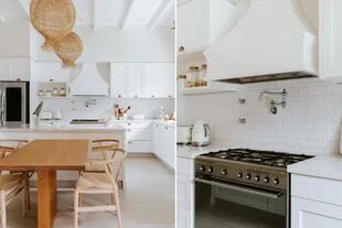 La nueva cocina de Lourdes Sánchez: blanca, luminosa y con isla central