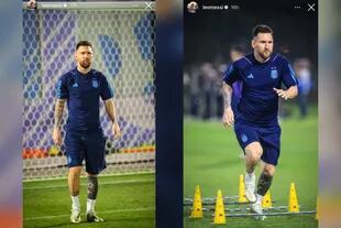 Leo Messi entrenó y se prepara para el duelo contra Países Bajos (Foto: Instagram @leomessi)