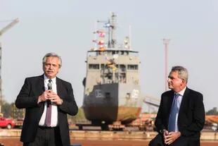 Alberto Fernández y Agustín Rossi presentaron la semana pasada el Fondo Nacional de la Defensa, para destinar $30.000 millones al equipamiento militar 
