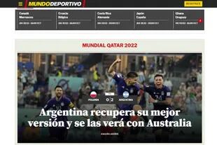 La portada del diario deportivo catalán, con elogios para la selección
