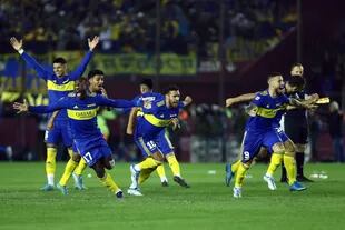 El festejo de los jugadores de Boca Juniors